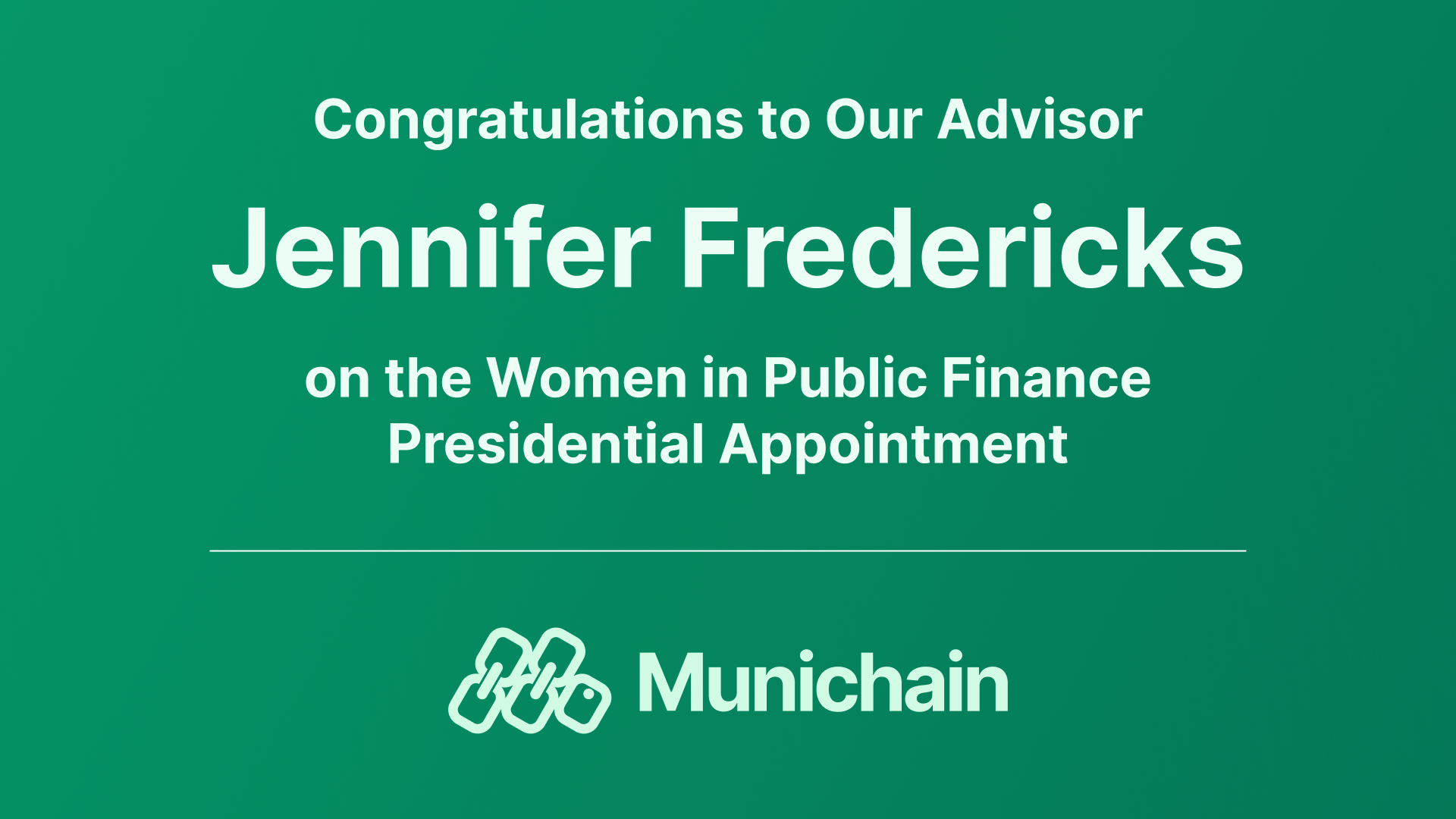 Cover Image for Fredericks Elected President of Women in Public Finance